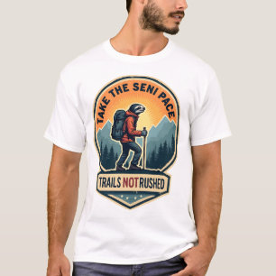 Luiaard Wandel T-shirt met Retro Ontwerp Funny Slo