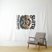 Luiaard Wandelen Squad Funny Camping Wandkleed (In Situ (horizontaal))