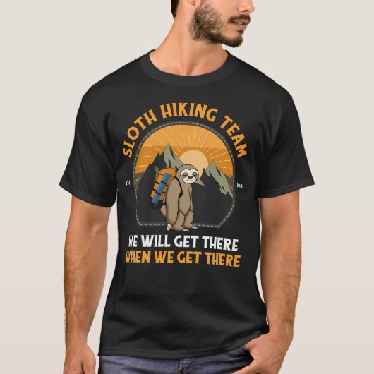 Luiaard Wandelend Luiaard Wandelend T-shirt (Voorkant)