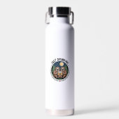 Luiaard Wandelend met Drinkteam Waterfles (Voorkant)