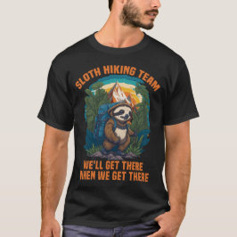 Luiaard Wandelteam Funny Wandel Wandelaar Natuurli T-shirt