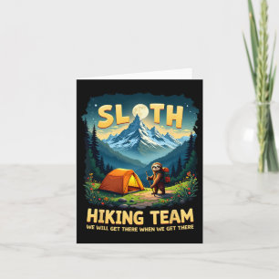 Luiaard Wandelteam We Zullen Er Zijn Als We Er Zij Kaart
