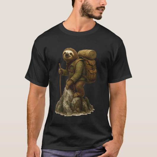 Luiaard Wandeltocht T-shirt (Voorkant)