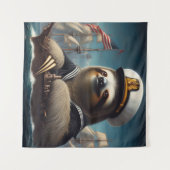 luiaard wandkleed (Voorkant (horizontaal))