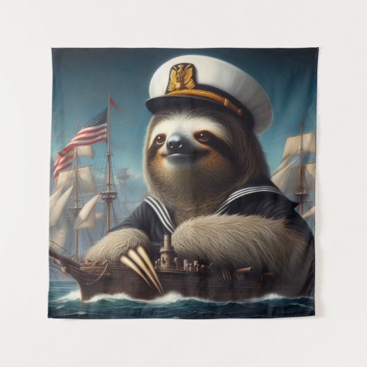 luiaard wandkleed (Voorkant)