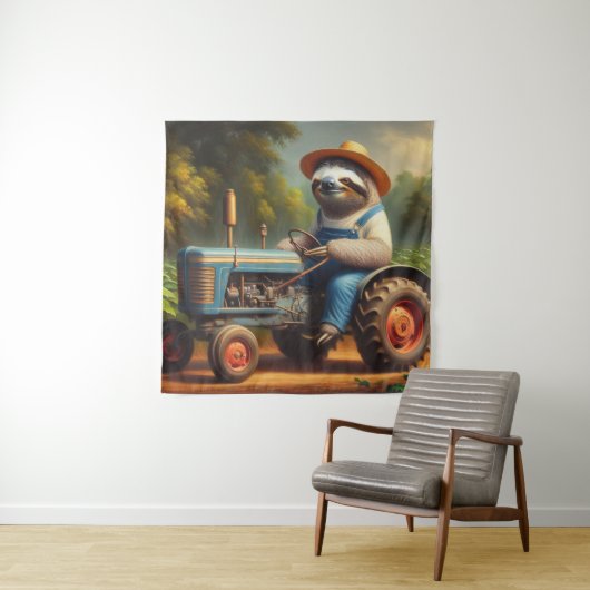 luiaard wandkleed (In situ)