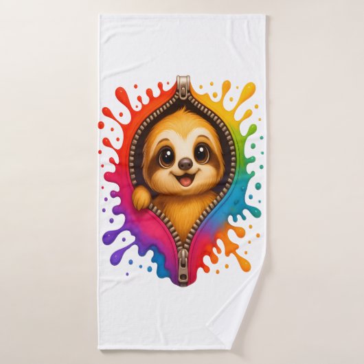 Luiaard Waterverf Badhanddoek (Badhanddoek)