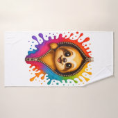 Luiaard Waterverf Badhanddoek (Badhanddoek)