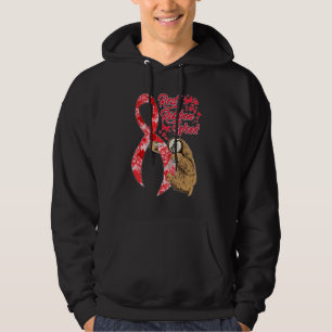 Luiaard We dragen rood voor Red Ribbon Week bewust Hoodie