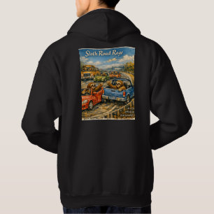 Luiaard Weg Razernij – Rockwell-Geïnspireerd Aquar Hoodie