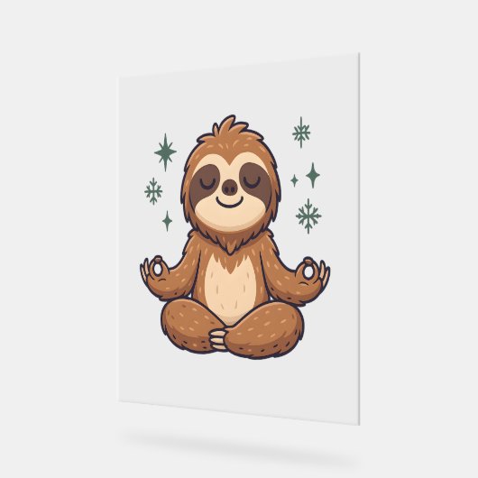 Luiaard Yoga Luiaard Acryl Bord (Hoek)