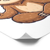 Luiaard Yoga Luiaard Poster (Hoek)