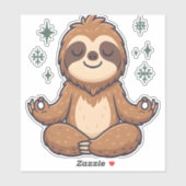 Luiaard Yoga Luiaard Sticker (Vel)