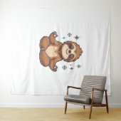 Luiaard Yoga Luiaard Wandkleed (In Situ (horizontaal))