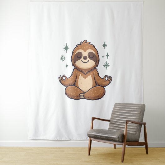 Luiaard Yoga Luiaard Wandkleed (In situ)