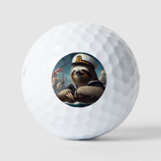 Luiaard Zeiler Golfballen (Voorkant)