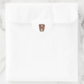 Luiaard Zomer Strand Rotsen Hart Sticker (Tas)