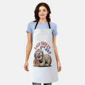 Luiaard Zonnebloem 4 juli Schort (Gedragen)