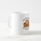 Luiaardmodus Geactiveerd Schattig Lui Dier Coffiel Koffiemok (Voorkant links)