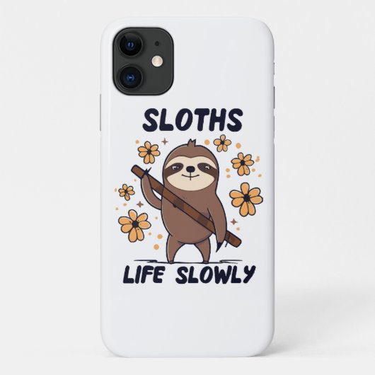 Luiaards die langzaam leven Case-Mate iPhone case (Achterkant)