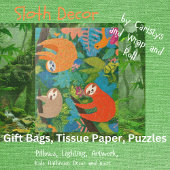 Luiaards hangen in de bomen poster