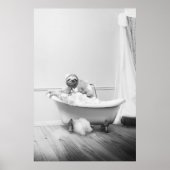 Luiaards in een badkuip Poster (Voorkant)