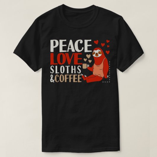 Luiaards Koffie T-shirt (Design voorkant)