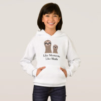 Luiaards Luiaard Cadeau Meisjes Hoodie Trui
