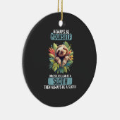 Luiaards Luiaard T-Shirt Keramisch Ornament (Rechts)
