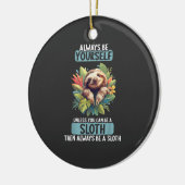 Luiaards Luiaard T-Shirt Keramisch Ornament (Links)