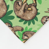 Luiaards op een Branch Schattige Fleece Deken (Hoek)