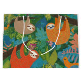 Luiaards rondhangen in bomen groot cadeauzakje (Voorkant)