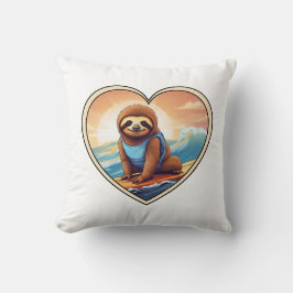 luiaards surfen kussen