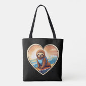 luiaards surfen tote bag (Achterkant)