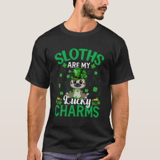 Luiaards zijn mijn geluksbrengers Sloth St Patrick T-shirt