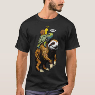 Luiaardschildpad Slakken Rugzak Dierensnelheidswed T-shirt