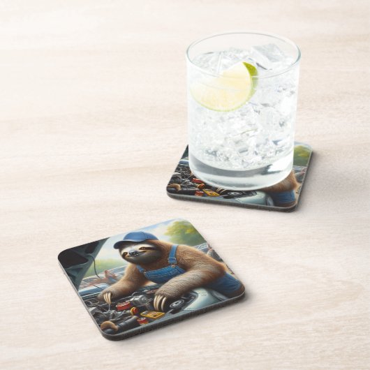 luiaarmonteur bier onderzetter (Rechterzijde)