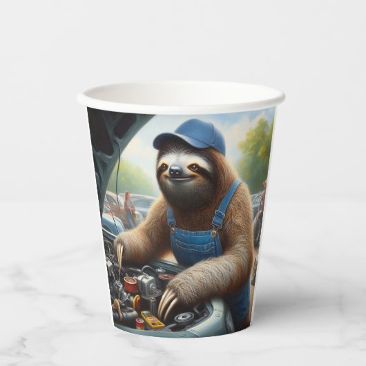 luiaarmonteur papieren bekers (Voorkant)