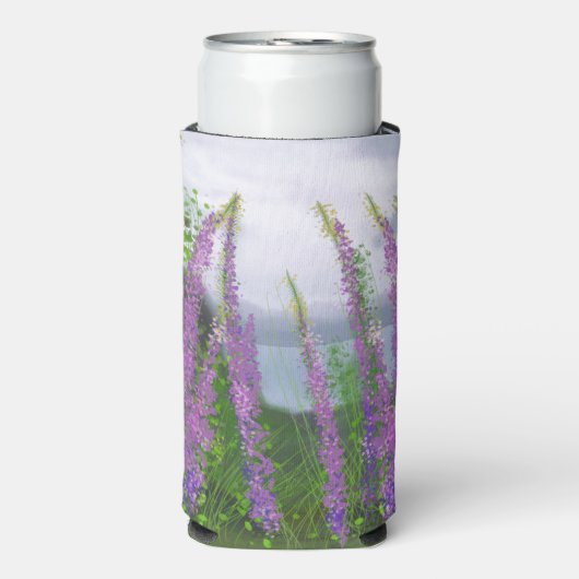 luibloemen door het meer seltzer blikjeskoeler (Seltzer Voorkant)