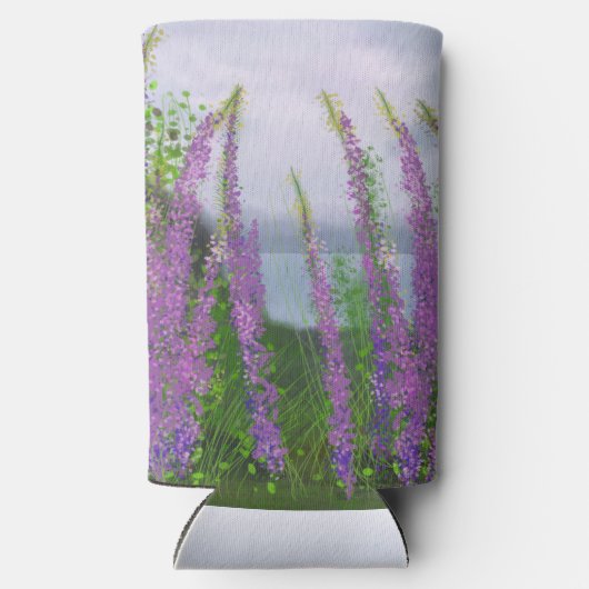 luibloemen door het meer seltzer blikjeskoeler (Achterkant)