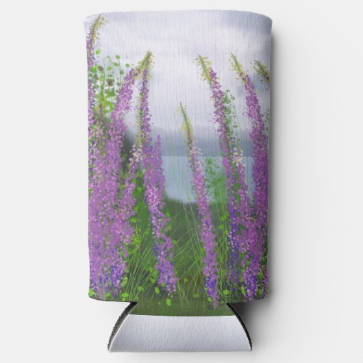 luibloemen door het meer seltzer blikjeskoeler (Voorkant)