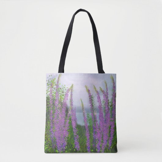  luibloemen door het meer tote bag (Voorkant)