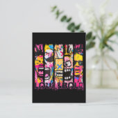 Luid en gedurfd - Graffiti Street Art Design Briefkaart (Staand voorkant)