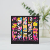 Luid en gedurfd - Graffiti Street Art Design Kaart (Staand voorkant)