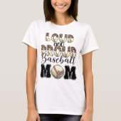 Luid- en honkbal-mam, honkbal t-shirt (Voorkant)