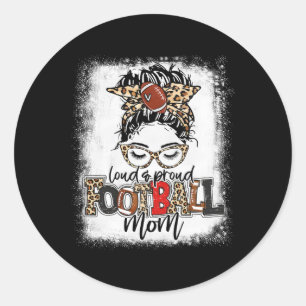 Luid- en paardenmam Football heeft luipaard Ronde Sticker