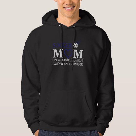 Luid- en proud-voetbalmam hoodie (Voorkant)