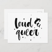Luid en queer briefkaart (Voorkant / Achterkant)