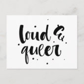 Luid en queer briefkaart (Voorkant)