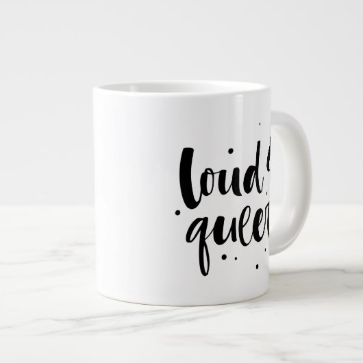 Luid en queer grote koffiekop (Voorkant rechts)